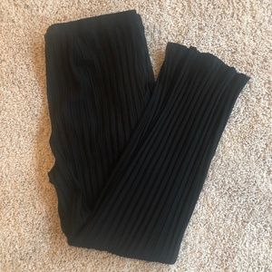 Eileen fisher Accordion pleaded black pants